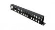 26.99.0305 Cable Management Panel for 19" Cabinets, 40 x 60mm, Metal, Black