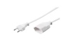 233.284 Extension Cable PVC Euro Type C (CEE 7/16) Plug - Euro Type C (CEE 7/16) Socket 2m White