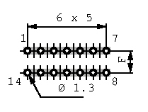 EJ 60-21, PCB transformer 16 VA 17.5 VAC (2x), Wagner+Grimm