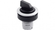 RRJWA Selector Head, Round, Black / Silver, 28 mm, 90°, Maintained