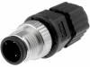 LTW12-03BMMA-SL8001, Вилка; М12; PIN:3; "папа"; код A-DeviceNet / CANopen; на провод, Amphenol