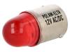 LR-BA15S-12AC/DC, Лампочка LED; красный; BA15S; 12ВDC; 12ВAC, POLAM-ELTA