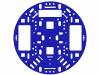 ROBOT CHASSIS RRC04A SOLID BLUE, Аксессуар: шасси; акрил; синий; O127x3мм, POLOLU