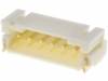 NXW-06SMDK Гнездо; провод-плата; "папа"; PIN:6; 2мм; SMT; 1А; луженые; 20мОм