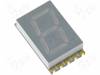 KCSA04-107 Дисплей: LED; SMD; 7-сегментный; 10,16мм; желтый; 4,7-22мкд; анод