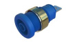 SEB 2620 F6,3 NI BLUE Laboratory Socket, Blue, Nickel-Plated, 1kV, 32A