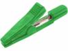 5001-GN, Зажим "крокодил"; 5А; 70ВDC; зеленый; Длина:42мм; Контакты: латунь, Electro-PJP