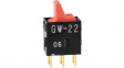 GW22LCP ROCKER; DPDT; Пол: 2; ON-ON; 0,4A/28ВAC; 0,4A/28ВDC; 80мОм; -25?55°C