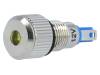 GQ8F-D/Y/12, Индикат.лампа: LED; плоский; 12ВDC; Отв: O8мм; IP67; под пайку, Onpow