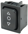 1839.1507 ROCKER; DP3T; Положения:3; ON-OFF-ON; 6A/250ВAC; черный; IP40