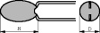 TAP104M035CCS Tantalum capacitor 100 nF 35 VDC 5 mm