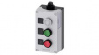 3SU1803-0AB10-4HB1 Control Station with 2 Pushbutton Switches and Indicator, Green, Red, Transparen
