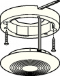 LEDVANCE DOWNLIGHT S AL CA Mounting ring for LEDVANCE downlight aluminium