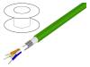 74005 GR002, Провод; 5; многопров; Cu; 4x22AWG; PUR; зеленый; 152м; 6,3мм, Alpha Wire