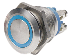 MPI002/TERM/BL, Переключатель: антивандальный; Положения: 2; SPST-NO; 0,05A/24ВDC, Bulgin