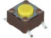DTSM-61Y-V-B Микропереключатель; 1; SPST-NO; 0,05A/12ВDC; SMT; 5,2Н; 6,2x6,2мм