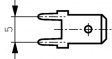 61-1536-11/0031 Faston-Tab Brass