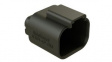 AT04-4P-BM04 Crimp Housing, Plug, 2 Rows, 4 Poles, Black