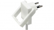 1409638 Flat plug with pull-out handle  mm Type 12  White