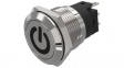 82-5151.1000.B002 Pushbutton Switch, 1CO, Momentary Function, Silver