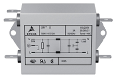 B84114D0000B110, Сетевой фильтр, 1-фазный 10 A 250 VAC, TDK-Epcos