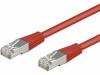 68620 Patch cord; F/UTP; 5e; многопров; CCA; ПВХ; красный; 0,25м