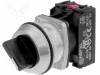 NEF30-TPA2XS Переключатель: поворотный; 2; NO x2; 30мм; черный; IP56; -15?30°C