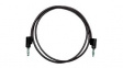 BU-PB12-0 Test Lead, Black, Nickel-Plated Copper, 304mm