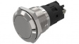 82-5152.1000 Pushbutton Switch, 1CO, Momentary Function, Silver