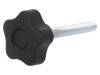 VCT.40 P-M8X55-C9 Ручка зажимная; Диам:40мм; M8; 55мм; технополимер (PP); H:27мм