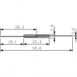 MRPR-8-37-43 Reed contact 1 make contact (NO) 265 VAC 1.0 A