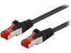 95468 Patch cord; S/FTP; 6; многопров; CCA; ПВХ; черный; 0,5м