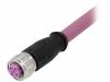 21348900487010 Вилка; M12; PIN: 4; "мама"; код B-Profibus; 1м; изоляция: TPU; прямой