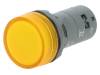 1SFA619403R5133, Индикат.лампа: индикаторная лампа; плоский; желтый; Отв: O22мм, ABB