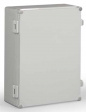 WPCP304013G Cubo W 300 x 400 x 132, с петлями и замками, серая крышка, PC, IP66