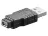 50969 Адаптер; USB 2.0; вилка USB A, гнездо USB B mini