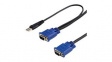 SVECONUS6 Ultra Thin KVM Adapter Cable VGA / USB, 1.8m