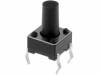 TACT-69K-F Микропереключатель; 1; SPST-NO; 0,05A/12ВDC; THT; 1Н; 6x6мм; 9,5мм
