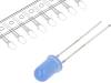 OSUB5144A-T-HI LED; 5мм; голубой; 330мкд; 40°; Поверхность: выпуклая; Шаг:2,54мм