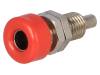 BU 403 NI/RT Гнездо; "банан" 4мм; 32А; 70ВDC; красный; никелированные; -25?90°C