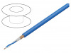 T32 BLUE Провод: микрофонный; 2x0,22мм2; синий; OFC; ПВХ; -15?70°C; 100м