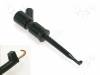 KLEPS2-BU SW Clip-on probe; hook type; 6A; 60VDC; black; Grip capac: max.2mm