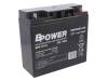 BPE 18-12, Аккум: свиноцово-кислотный; 12В; 18Ач; AGM; необслуживаемый, BPOWER