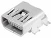 565790576 Гнездо; USB AB mini; на плату; SMT; PIN:5; горизонтальный; 0,8мм