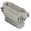 CSSM 16 CSS, 16 poles + earth, male insert, with male contacts, silver plated