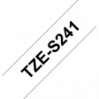 TZE-S241 Этикеточная лента 18 mm черный на белом