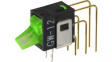 GW12LJVF ROCKER; SPDT; Пол: 2; ON-ON; 0,1A/28ВAC; 0,1A/28ВDC; прозрачный; LED
