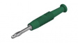 MSTF 2 GN Spring-Loaded Plug \x1a2mm Solder Green 6A Nickel-Plated