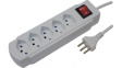 20 300215S Outlet strip, 1 Switch, 5xJ (T13), 1.5 m, Type 12