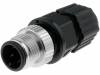 LTW12-04BMMA-SL8001, Вилка; М12; PIN:4; "папа"; код A-DeviceNet / CANopen; на провод, Amphenol